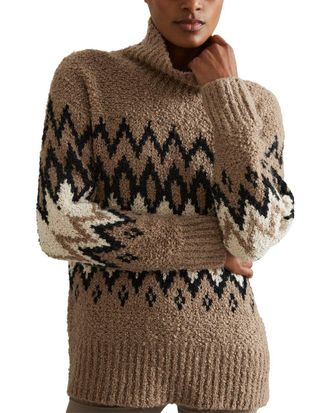 Reiss Bobbi Chunky Fairisle Wool-Blend Jumper