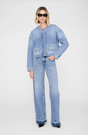 Anine Bing Blanche Jacket in Caspian Blue at Nordstrom, Size X-Small