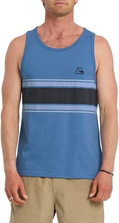 Quiksilver Floater Stripe Tank in Riviera Heather at Nordstrom, Size Xx-Large