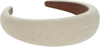 Burberry Pre-owned Accessories, female, White, Size: ONE SIZE Pre-owned Canvas Hair Accessory