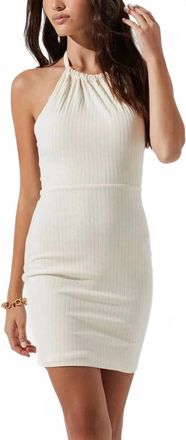 Astr Del Mar Mini Dress In Off White