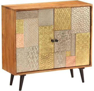 vidaXL Aparador De Madera Maciza De Acacia 80x30x75 Cm Vidaxl