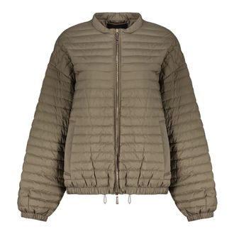 Moorer Down Jackets, female, Green, Size: 2XS Waterproof Down Jacket with Balloon Sleeves