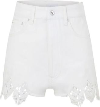 Paco Rabanne Shorts con ricamo - Bianco