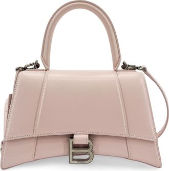 Balenciaga Hourglass Top Handle Leather Pink Leather Handbag (Pre-Owned)