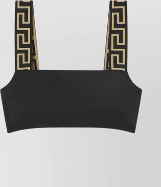 Versace square neck bikini top