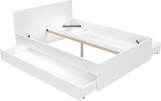 Weber Industries Cama con 2 cajones, blanco, 140x190 cm