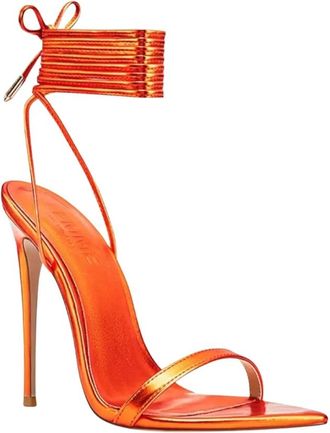 Femme LA Schoenen, Dames, Oranje, 36 EU, Leer, The London Lace-Up