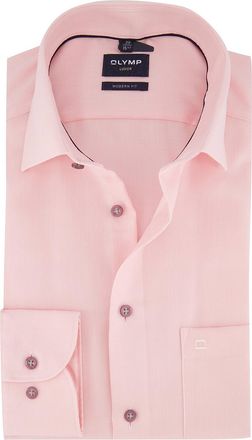Olymp Business overhemd Olymp Luxor Modern Fit roze