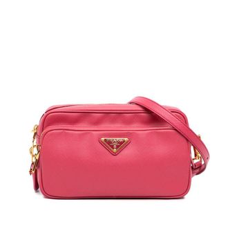 Prada Pre-owned Prada Saffiano Double Zip Camera Bag Ladies 614SUIPX7U04E6HZ