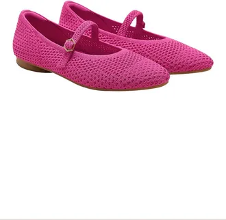 Vivaia Tamia Almond-Toe Mary-Jane AdaptAll in Fuchsia Mesh at Nordstrom, Size 5