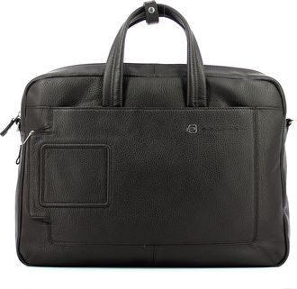 Piquadro Dubbel handvat laptop aktetas Vibe 15.6 Piquadro TESTA MORO