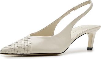 Marc Fisher Rilly Womens Shoes Cream Leather : 6.5 M