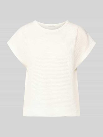 OPUS Strickshirt mit Rundhalsausschnitt Modell Sishell in Offwhite, Gr&ouml;&szlig;e 36