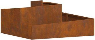 vidaXL vidaXL Garden Planter Brown 100 x 100 x 50 cm Weathering steel