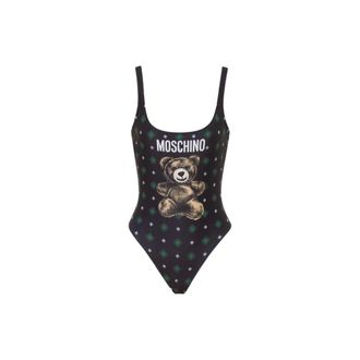 Moschino One-piece, female, Multicolor, Size: 2XL Teddy Bear Lycra One-Piece Swimsuit
