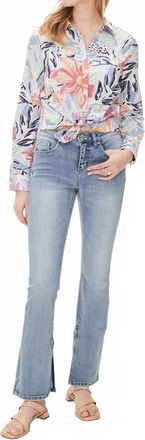 FDJ Olivia With Slits Bootcut Jean In Medium Wash