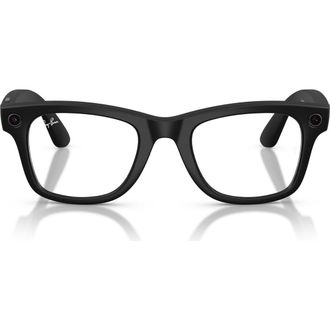 Ray-Ban Meta Wayfarer Gen 2 50mm Square AI Sunglasses in Matte Black /Transitions Grey at Nordstrom