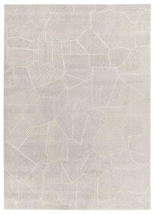 Atticgo Alfombra abstracta crema/gris 160x230 cm