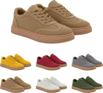 Generic Womens Casual Shoes Comfortable Lace Up Sneakers Low Top Lightweight Walking Shoes Ladies Outdoor Non Slip Sneakers with Memory Foam Insole Size 6.5 K