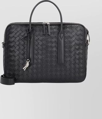 Bottega Veneta leather briefcase