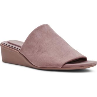 Anne Klein Wishful Wedge Slide Sandal in Taupe at Nordstrom, Size 6.5