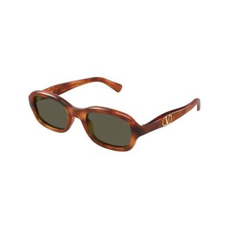 Valentino Vg0010S Zonnebril - unisex - Accessoires - Bruin - Maat: 51 MM Nylon