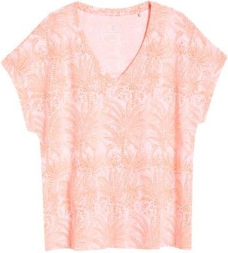 Tommy Bahama Kauai Palm Bay Tree Cotton Blend Jersey T-Shirt in Crystal Rose at Nordstrom, Size X-Large