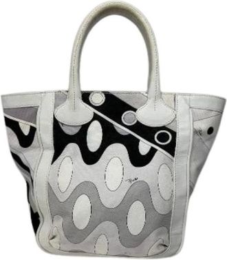 Emilio Pucci Pre-owned Handbags, female, Multicolor, Size: ONE SIZE Pre-owned Leather Handbag