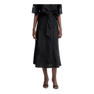 Twinset Dames, Rokken, Zwart, Maat: XS Katoen