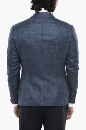 Corneliani Blazer Semifoderato GATE con Motivo Windowpane Corneliani