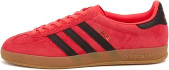 adidas Klassieke Gazelle Indoor Sneakers Rood Zwart Goud - Heren - Skateschoenen - Rood - 42 2/3 EU - Leer - Fitness