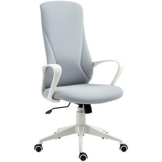 Vinsetto Vinsetto - Home Office Chair High-Back Computer Chair w/ Armrests Adjustable Height Light Grey