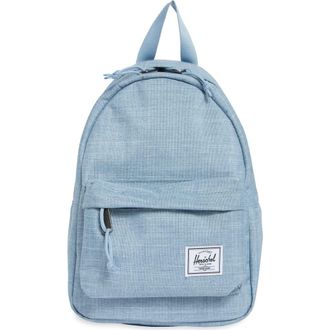 Herschel Classic Mini Backpack in Ashley Blue Crosshatch at Nordstrom Rack