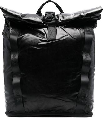 Rains Sibu Rolltop backpack - men - Polyurethane - One Size - Black