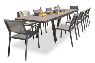 DCB Garden Conjunto de comedor jard&iacute;n 10 plazas