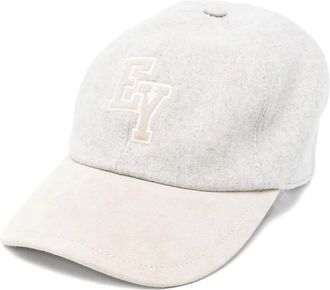 Eleventy Honkbalpet met geborduurd logo - Grijs