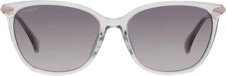 Rag & Bone Polarized Grey Shaded Square Ladies Sunglasses RNB1035/S 0900/WJ 55
