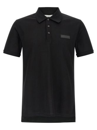 Givenchy Black Cotton Polo Mens Shirt