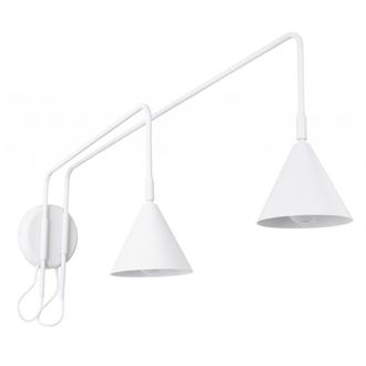 Sollux Lighting Aplique blanco acero alt. 30 cm