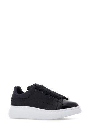 Alexander McQueen Black Leather Sneakers