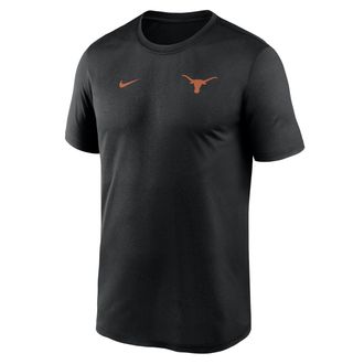 Nike Texas Sideline Legend Small Logo Nike Mens Dri-FIT College T-Shirt in Black | 02TI00ATXE-HE3