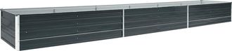 vidaXL Vidaxl - Arriate De Jard&iacute;n De Acero Galvanizado Antracita 480x80x45 Cm
