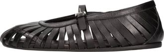 Pantanetti Schoenen, Dames, Zwart, 40 EU, Leer, Ballerinas