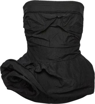 Magda Butrym Sleeveless Tops, female, Black, Size: S Corset 01