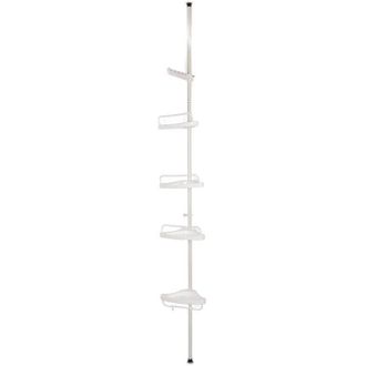 OEM Estanter&iacute;a De Esquina Para Ducha Con 4 Estantes, Color Blanco-crezuo