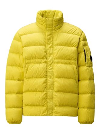 C.P. Company sleeve-detail quilted jacket - men - Down/Polyamide/Polyamide - S - Yellow