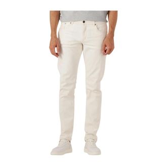 Profuomo Heren, Jeans, Wit, Maat: W33 L32 Denim
