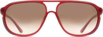 Lozza SL1827M 0718 Mens Sunglasses Red Size 58