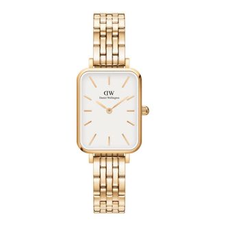 Daniel Wellington Quadro Link Horloge - Dames - Horloges - Geel - ONE Size - Accessoires